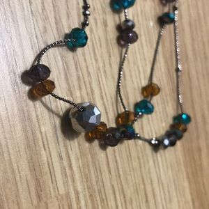 Charming Charlie layered long bead necklace